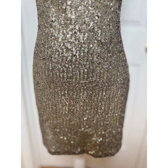 Lovers + Friends Black Gold Sequin Mini Dress (Approx. Size M) - Picture 4 of 11